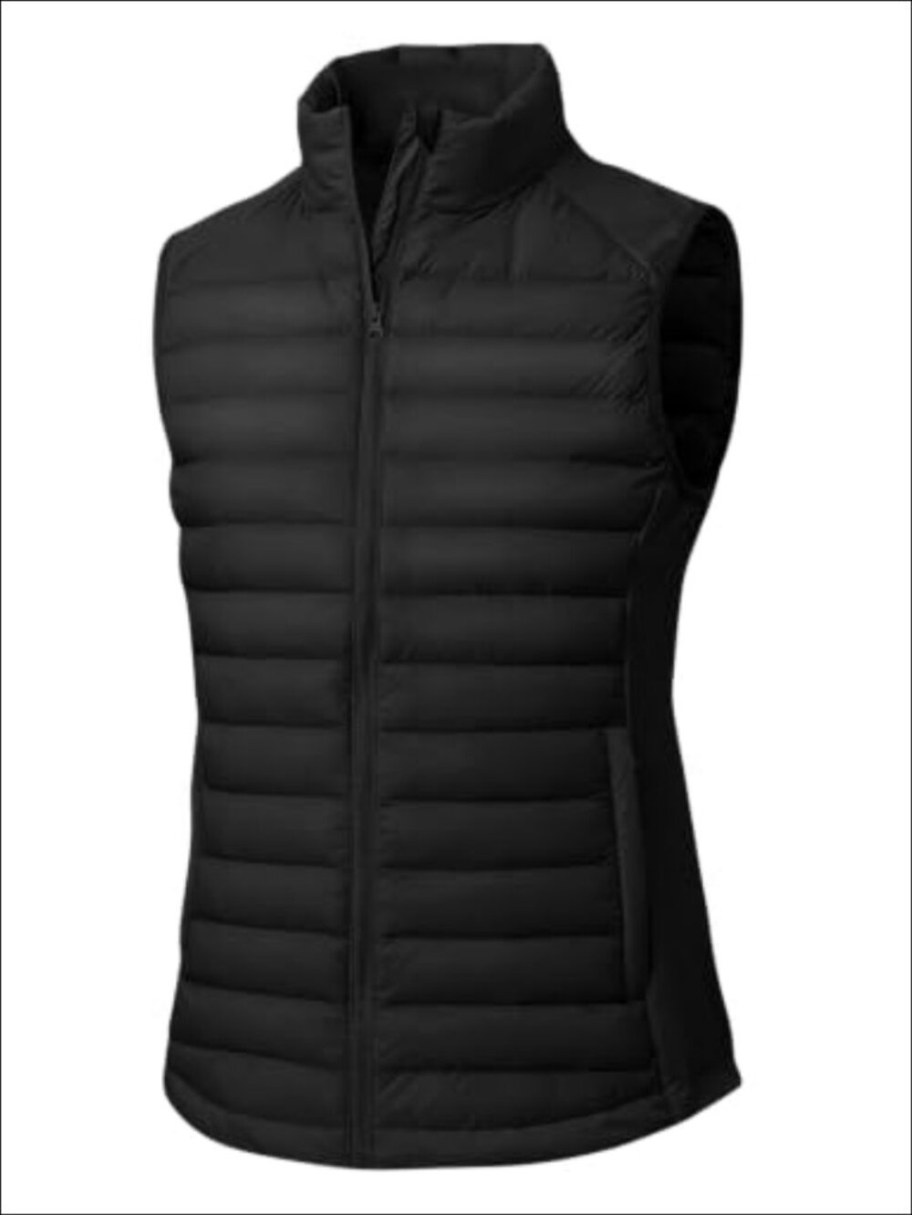 TBMPOY Womens Quilted Puffer Vest Lightweight 4 Pockets Running Warm